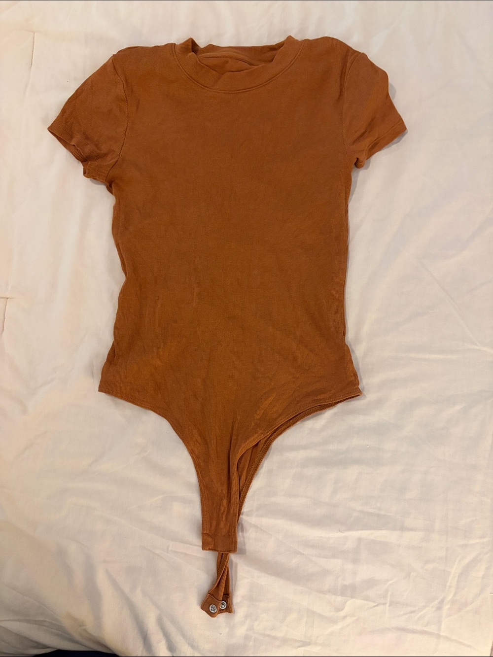 a new day Rust Brown Short-Sleeve Bodysuit